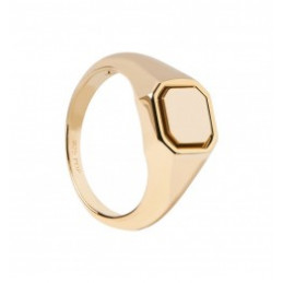 Anello octet in argento dorato