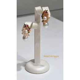 ORECCHINI rainbow con perle