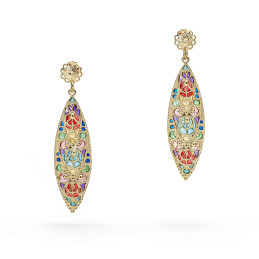 ORECCHINI BRONZO SMALTATO...